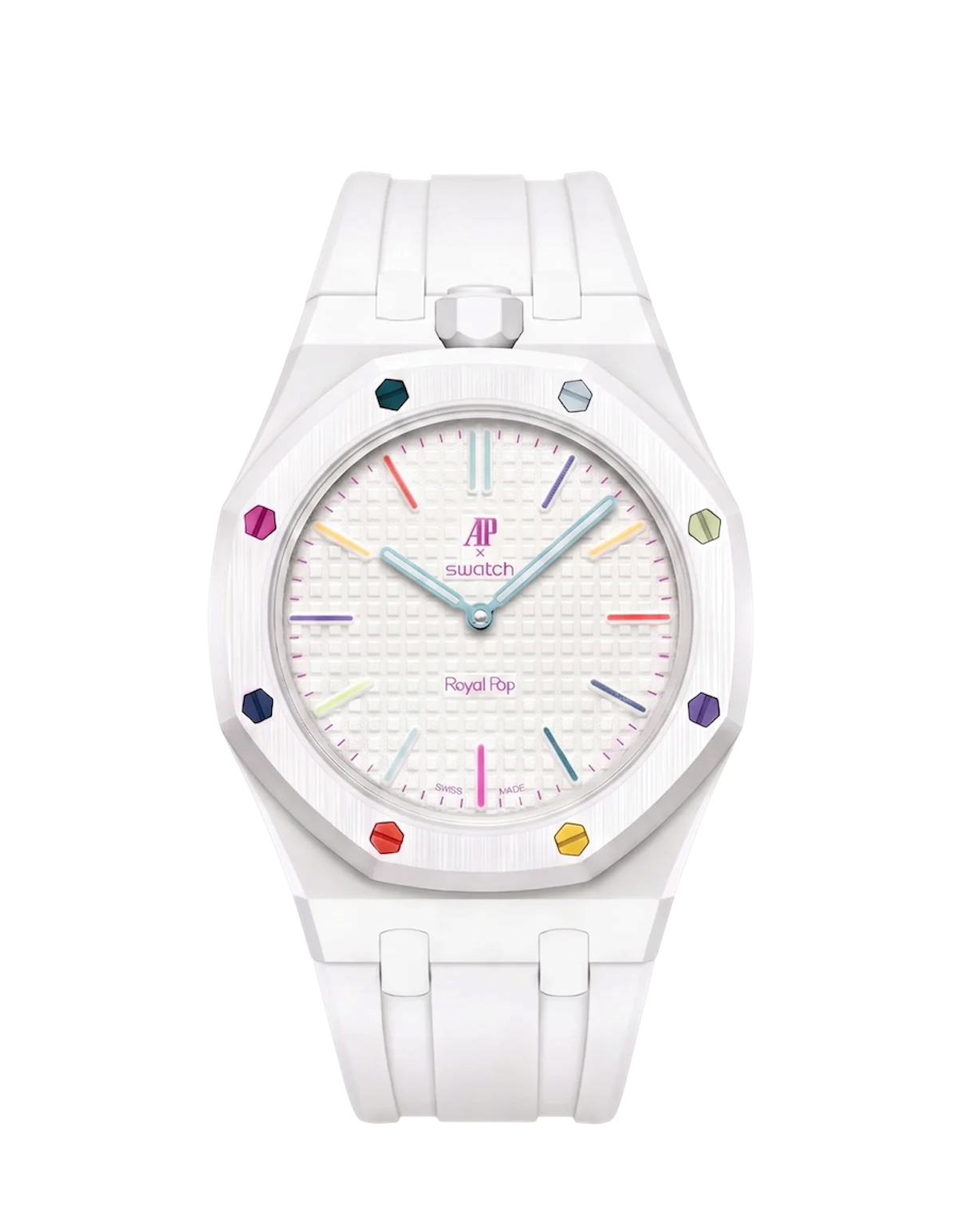 SWATCH ROYAL POP HUIT BLANC
